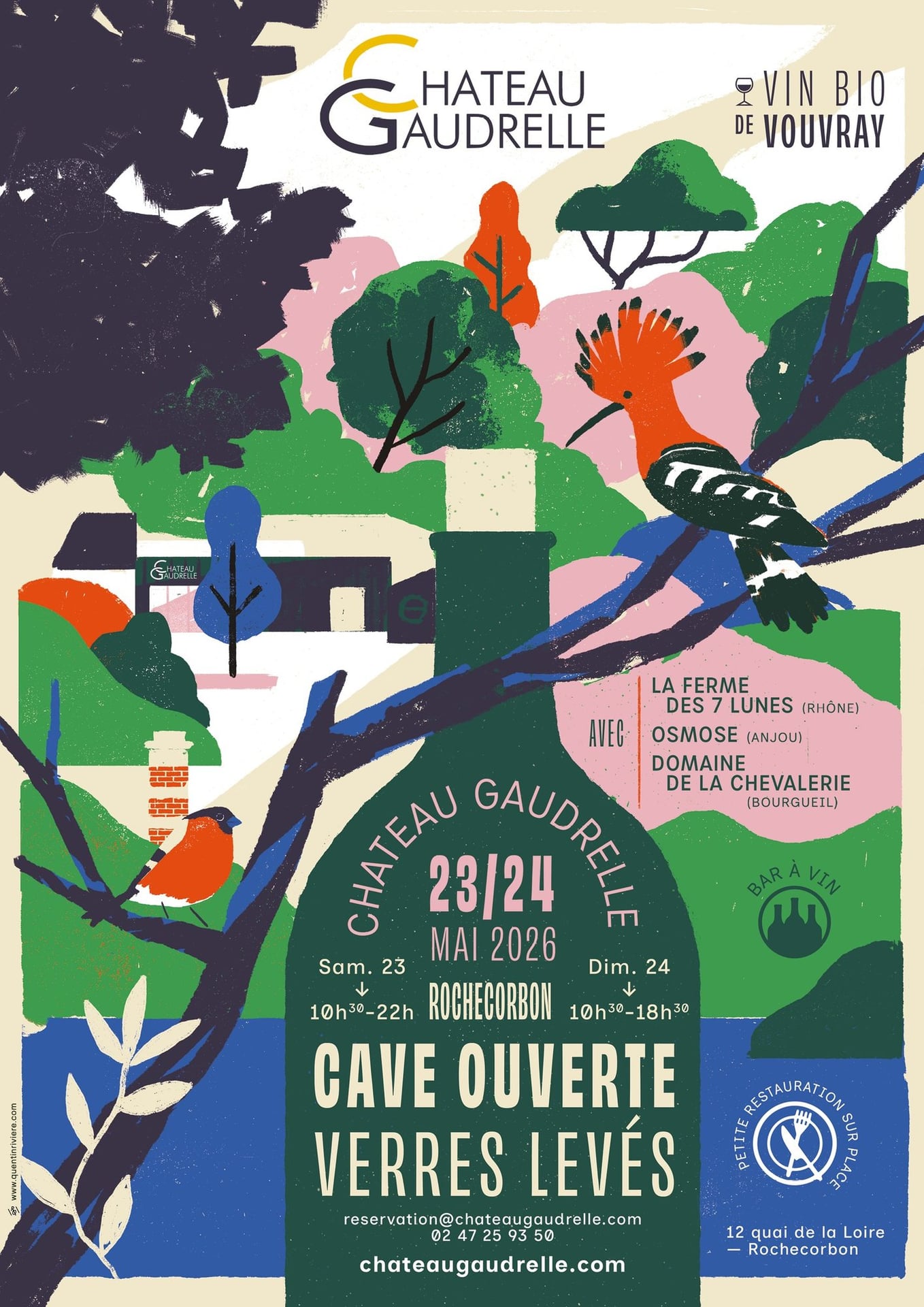 Château Gaudrelle - Cave ouverte et verres levés !