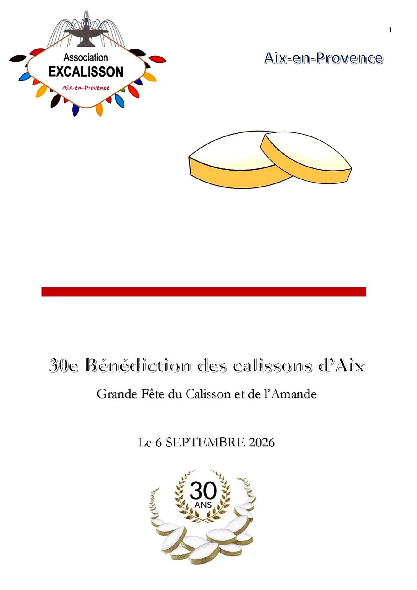 Bénédiction des calissons - Grande fête de l'amande et du calisson