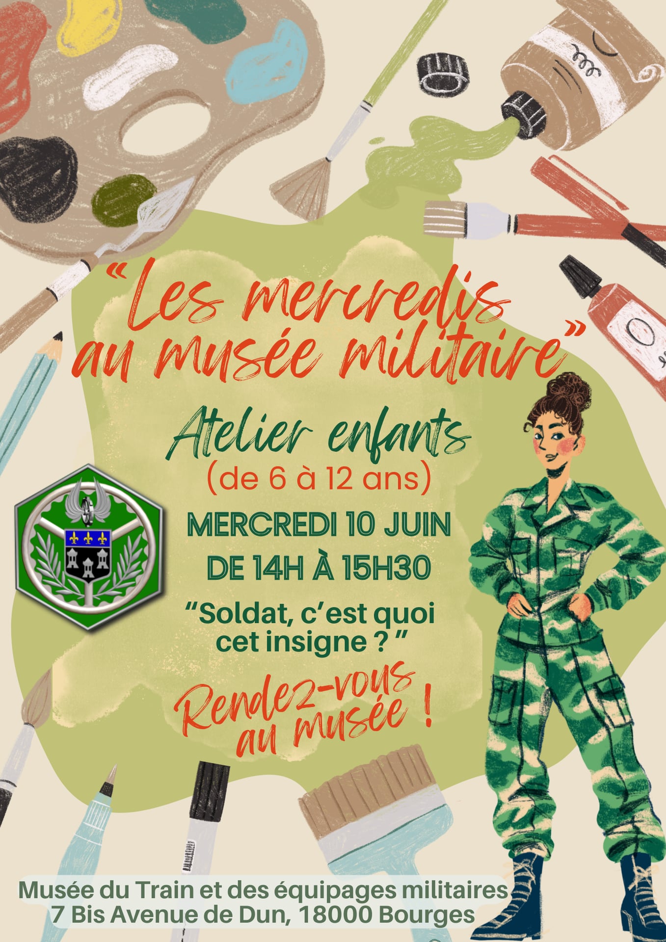 Les mercredis au musée militaire : "Soldat, c'est quoi cet insigne ?"