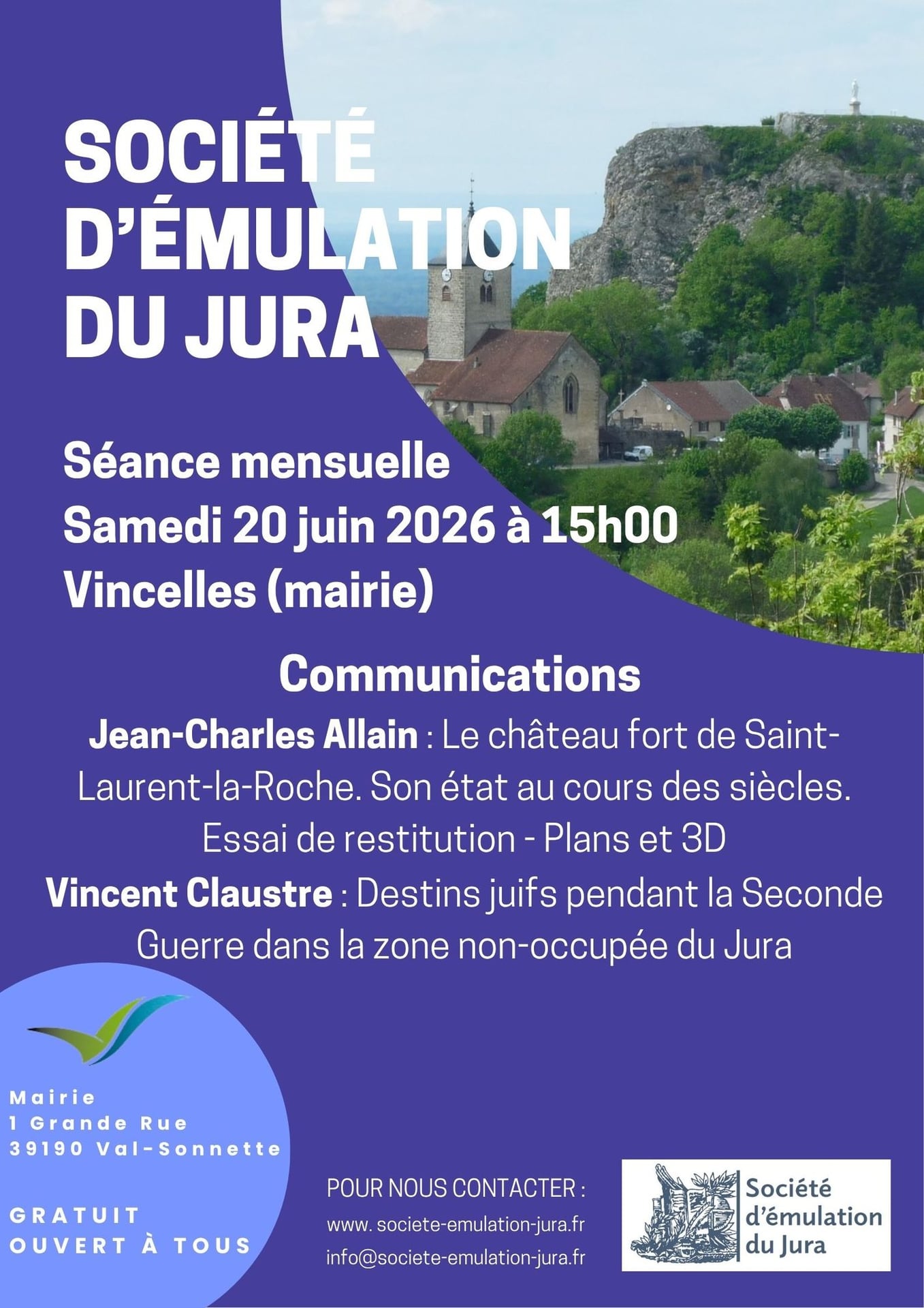 Conférence de Jean-Charles Allain : Le château fort de Saint-Laurent-la-Roche