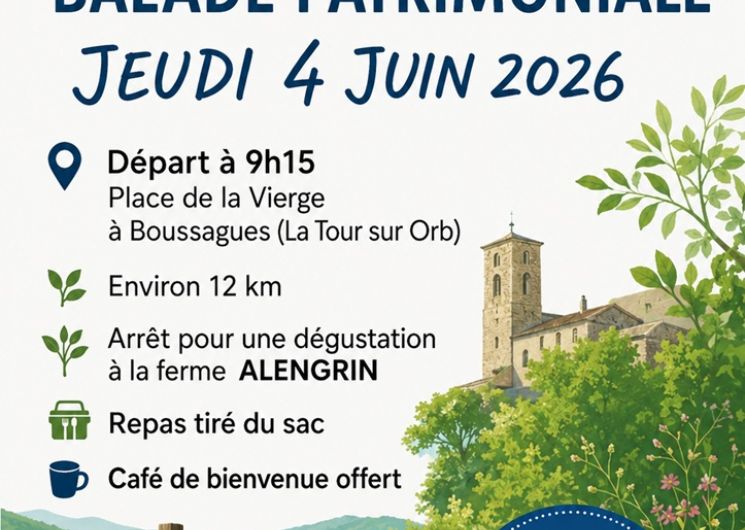 BALADE PATRIMONIALE À BOUSSAGUES