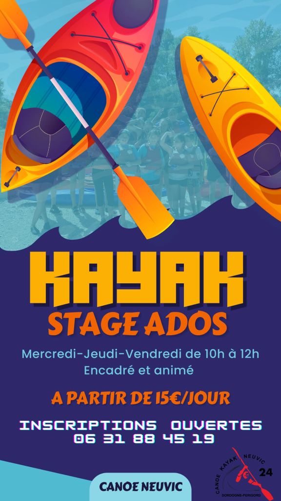 Stages jeunes canoë-kayak   - Copie