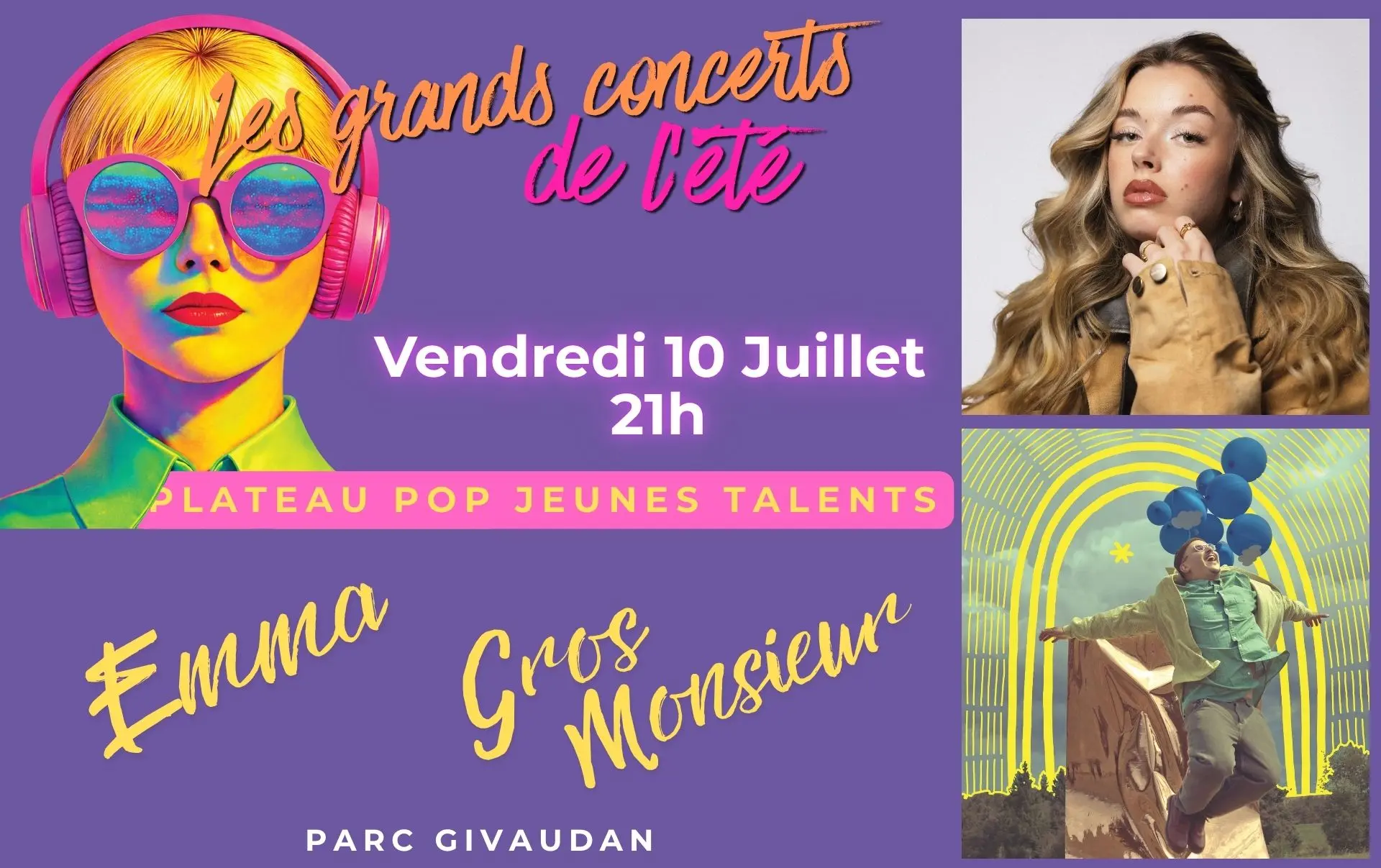 Les grands concerts de l'été - Emma - Gros Monsieur - Festival Eclat(s) d'été