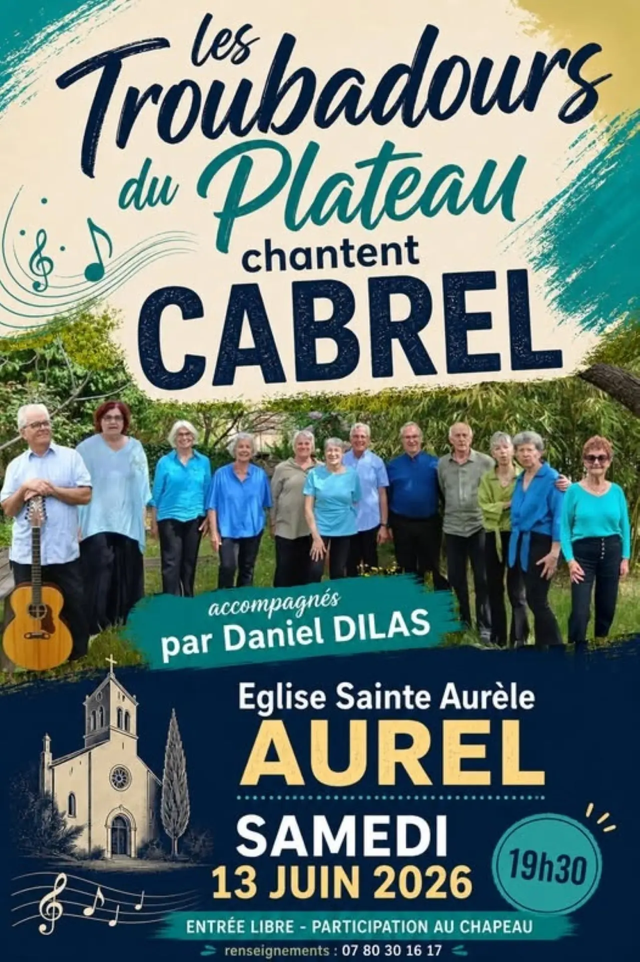 Les Troubadours du plateau chantent Cabrel