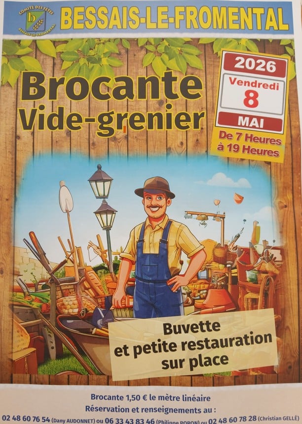Brocante Vide-Grenier Bessais-le-Fromental