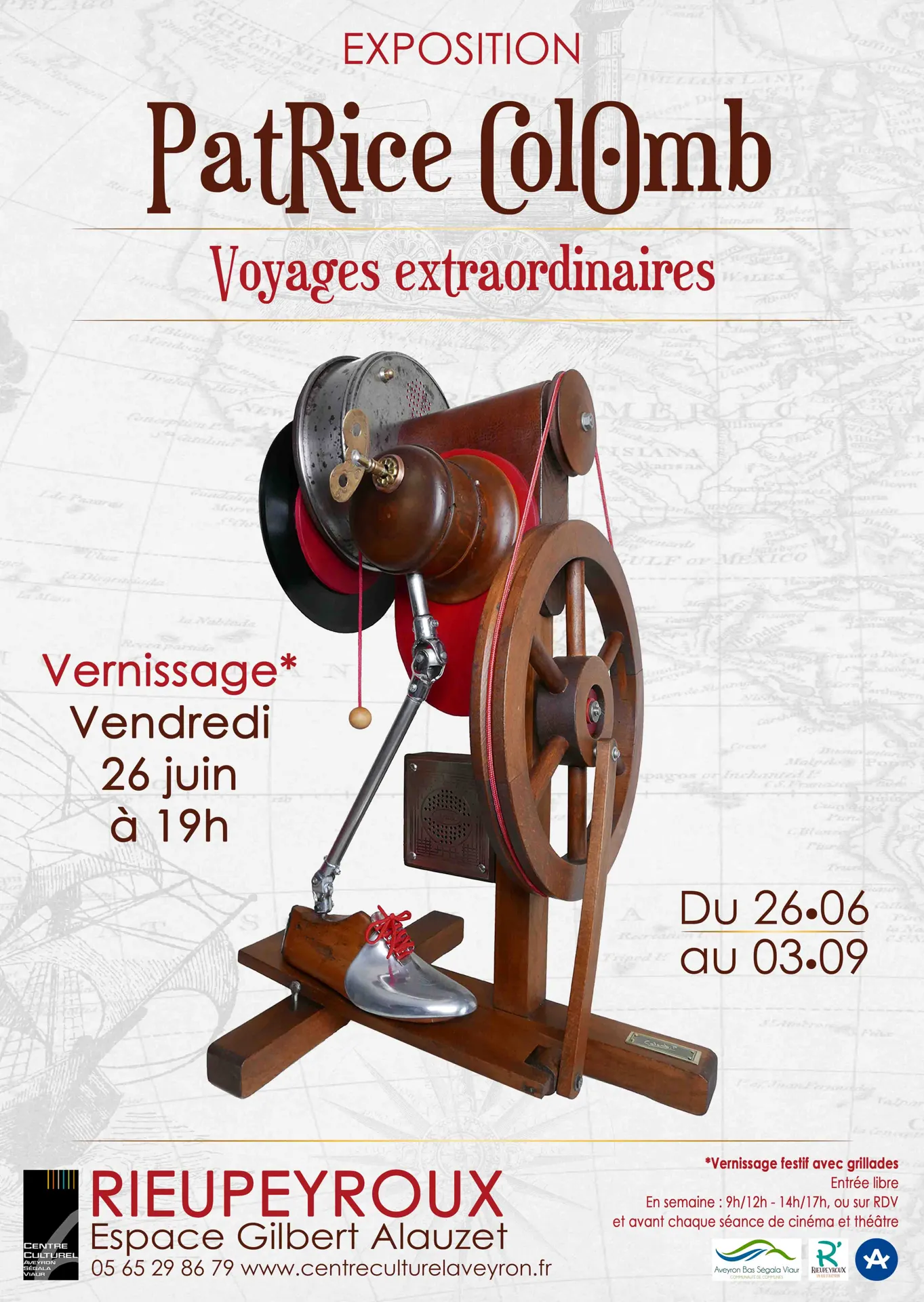 Exposition « Voyages extraordinaires » de Patrice Colomb