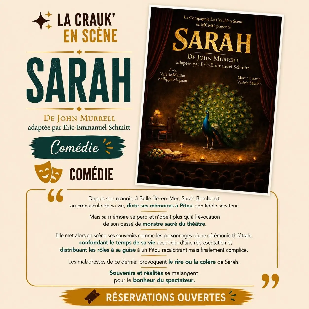 Festival théâtre dans les vignes : Sarah