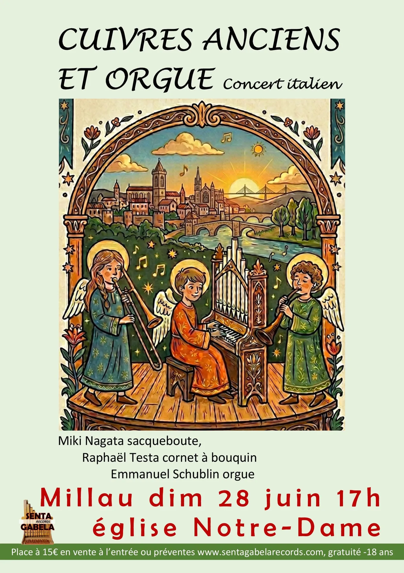 Concert cuivres anciens et orgue – Eglise Notre Dame de l’Espinasse