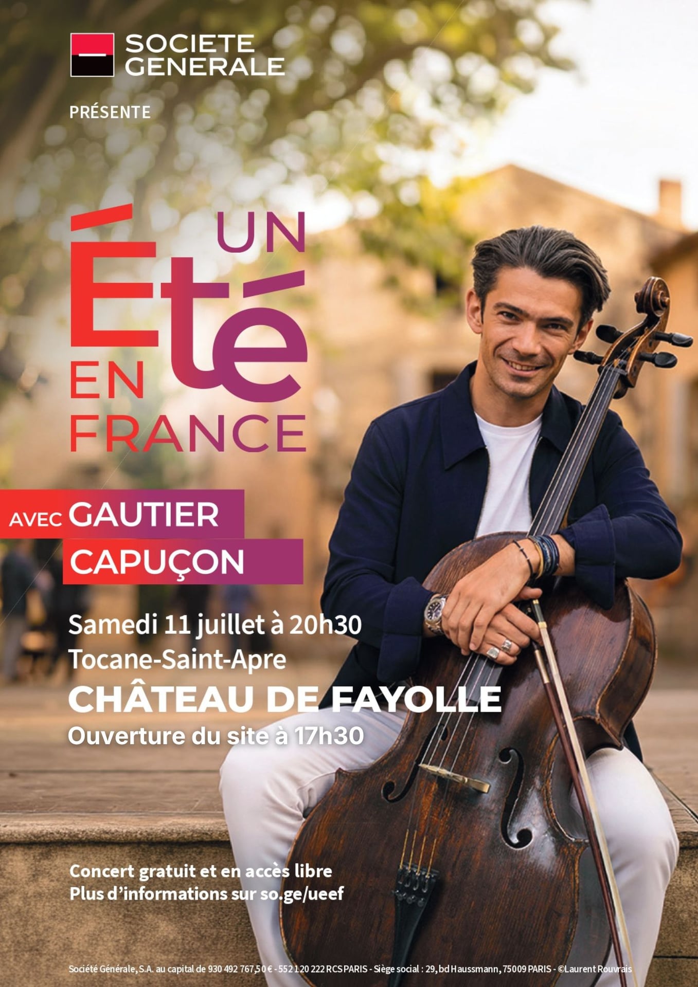 Grand Concert Gratuit de Gautier Capuçon