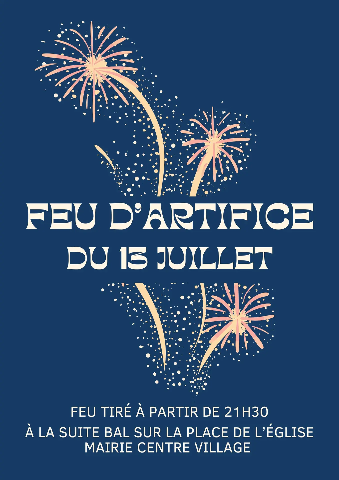 Feu d’artifice et bal
