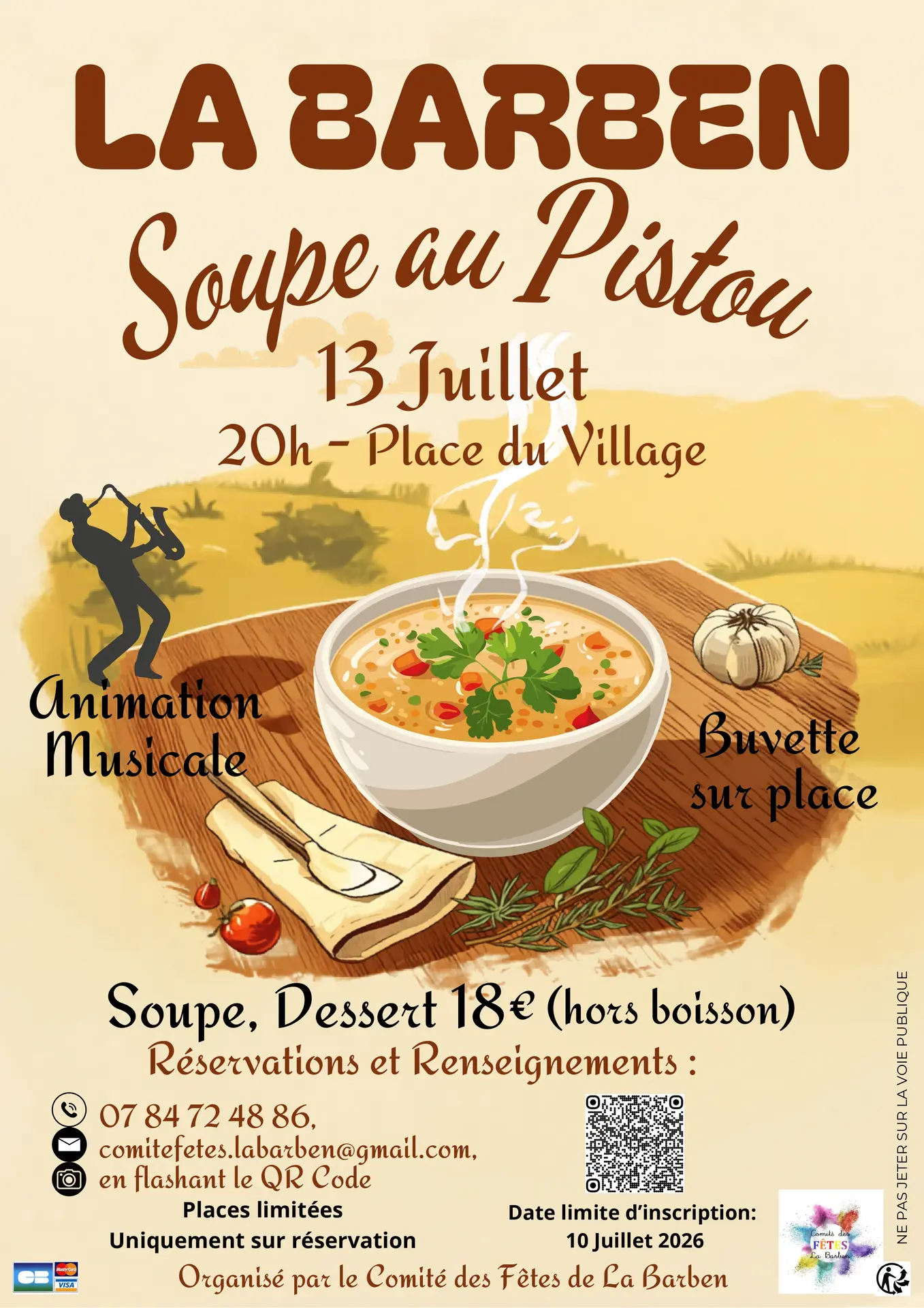 Soupe au pistou et Soirée musicale