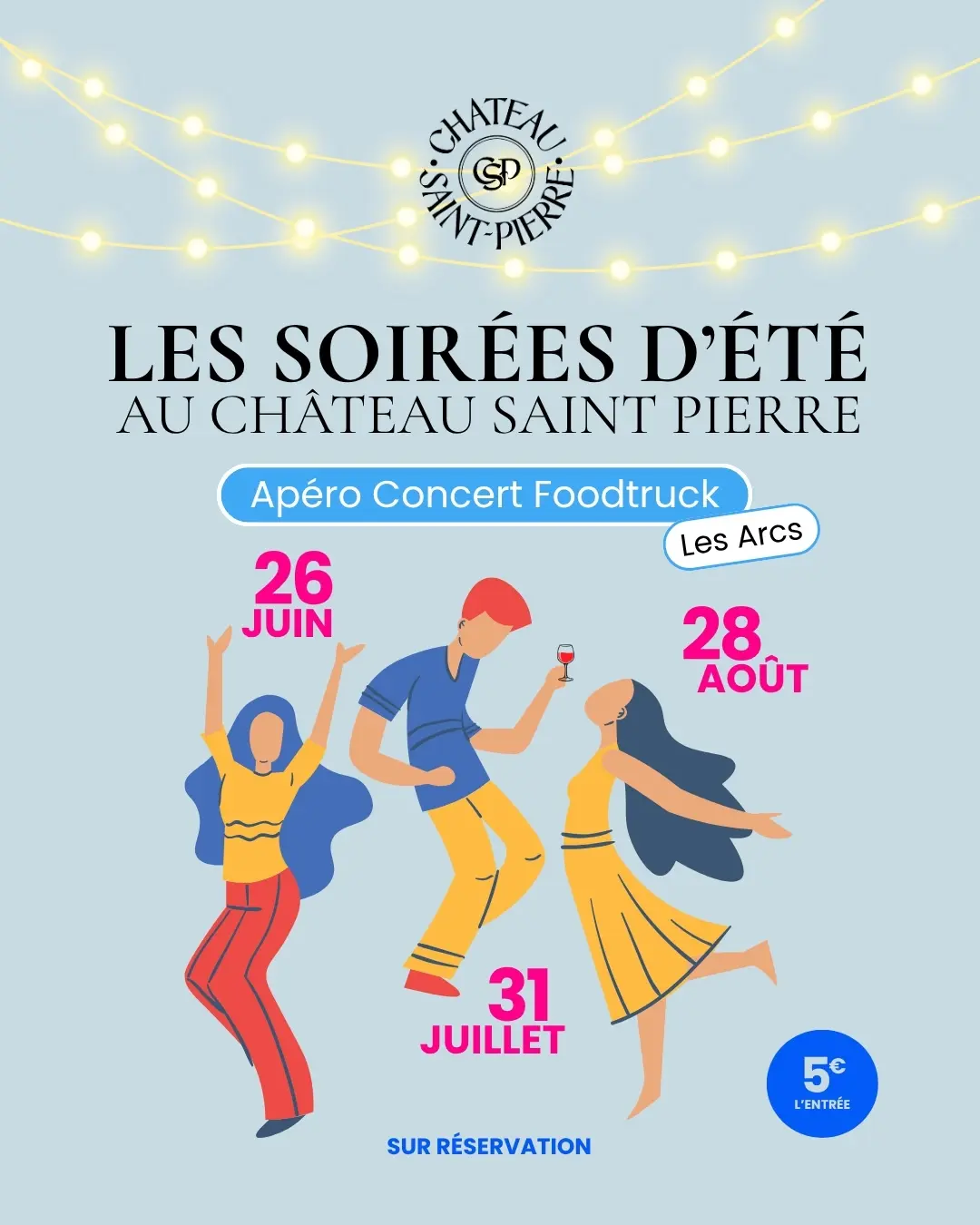 Chateau Saint Pierre - Les soirées d'été - Melting pot, cheese cantine