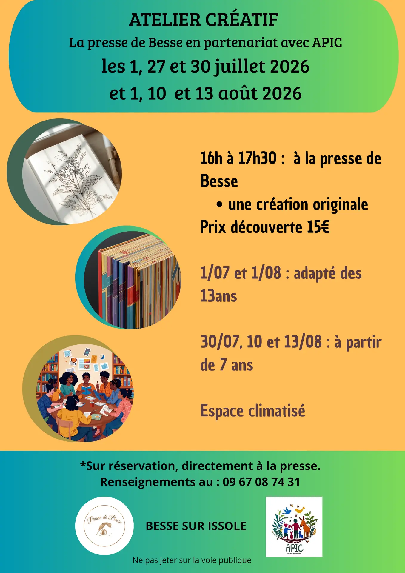 Atelier créatif