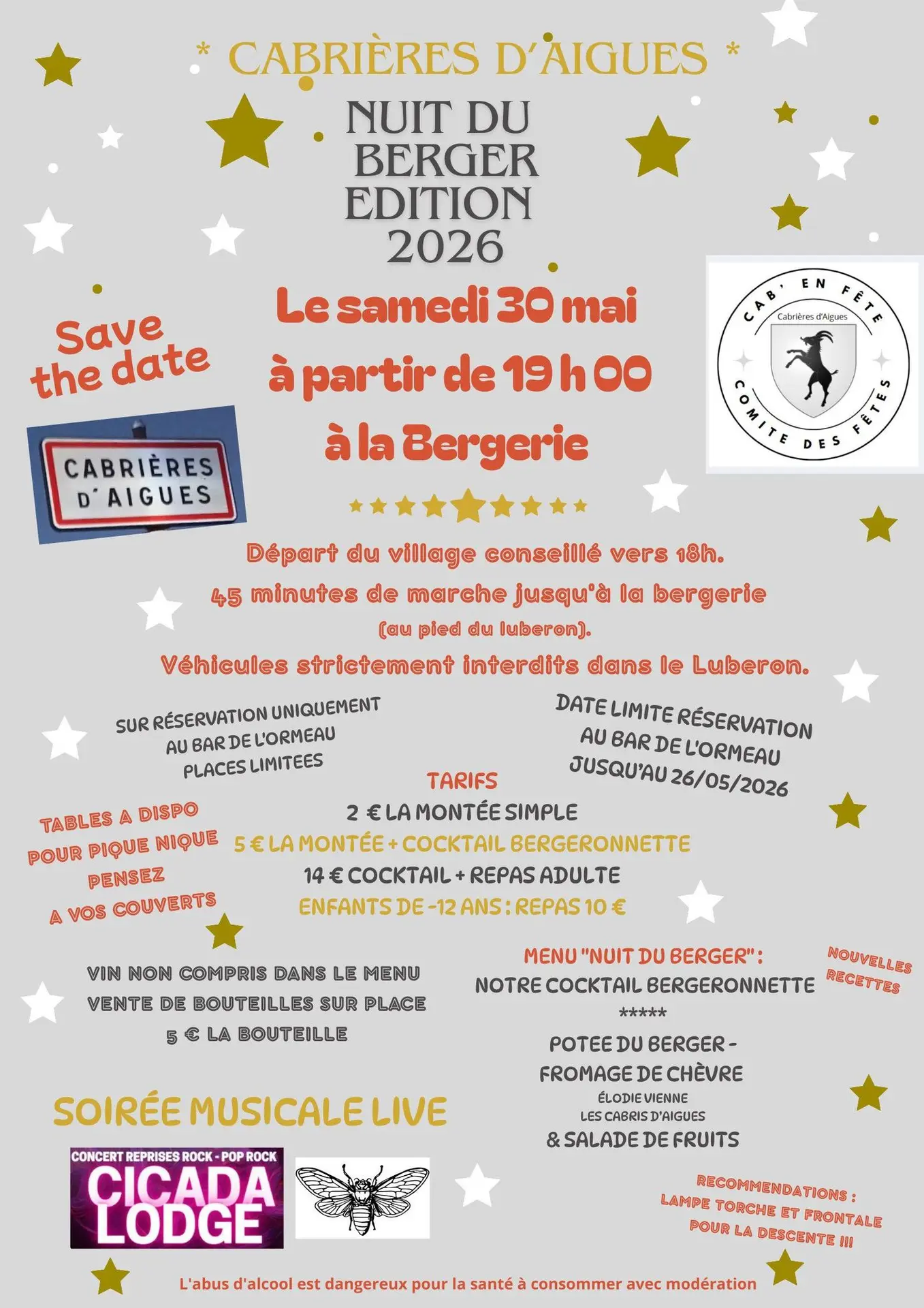 Nuit du Berger à Cabrières d'Aigues