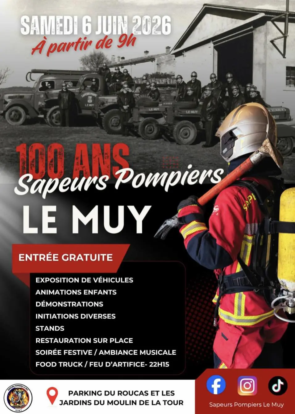 100 ans des sapeurs pompiers
