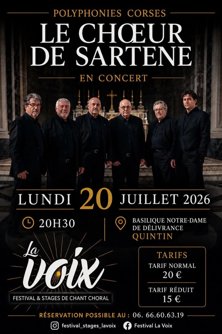 Concert – Le Chœur d’hommes de Sartène