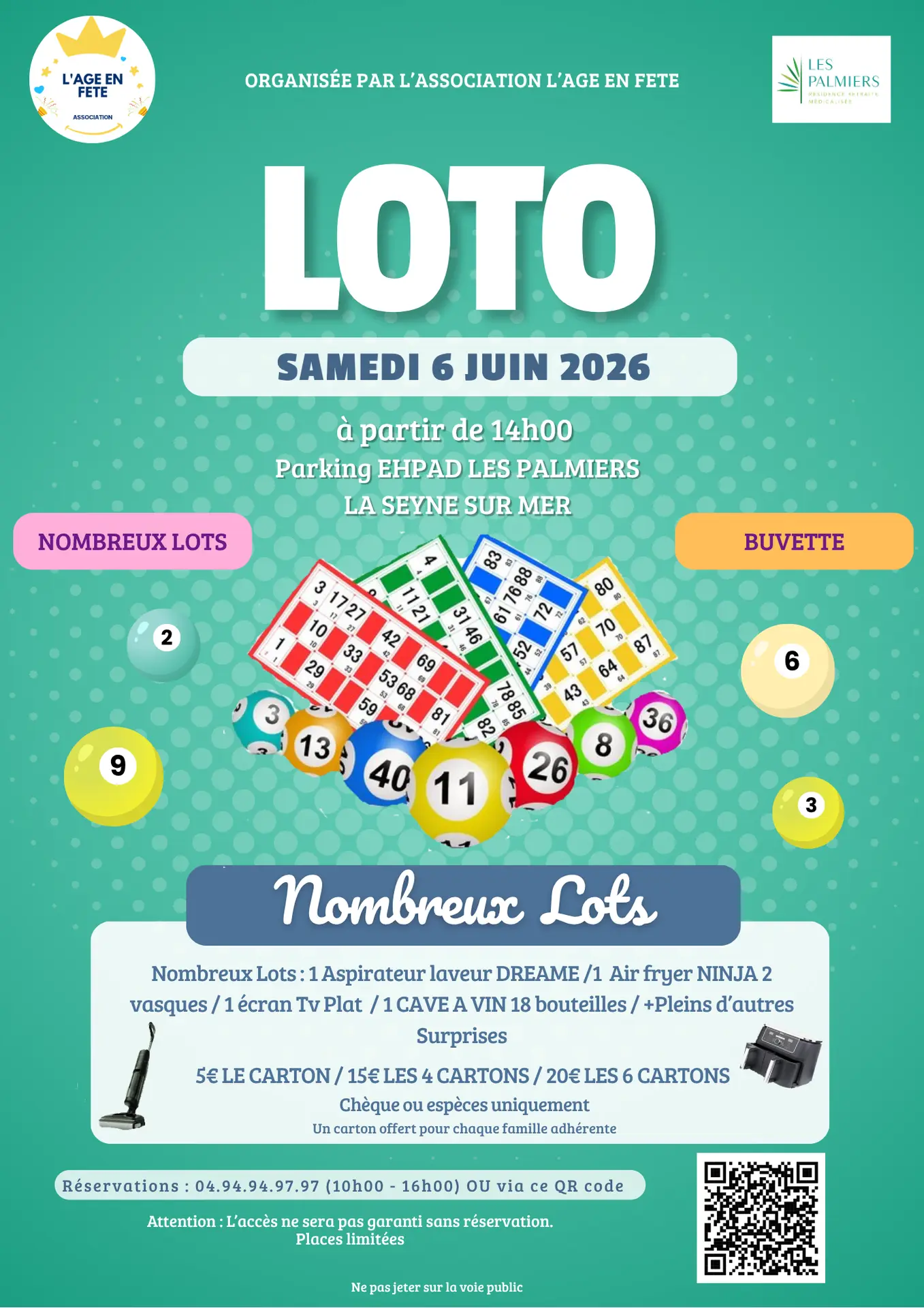 Loto de l'association "L'âge en fête"