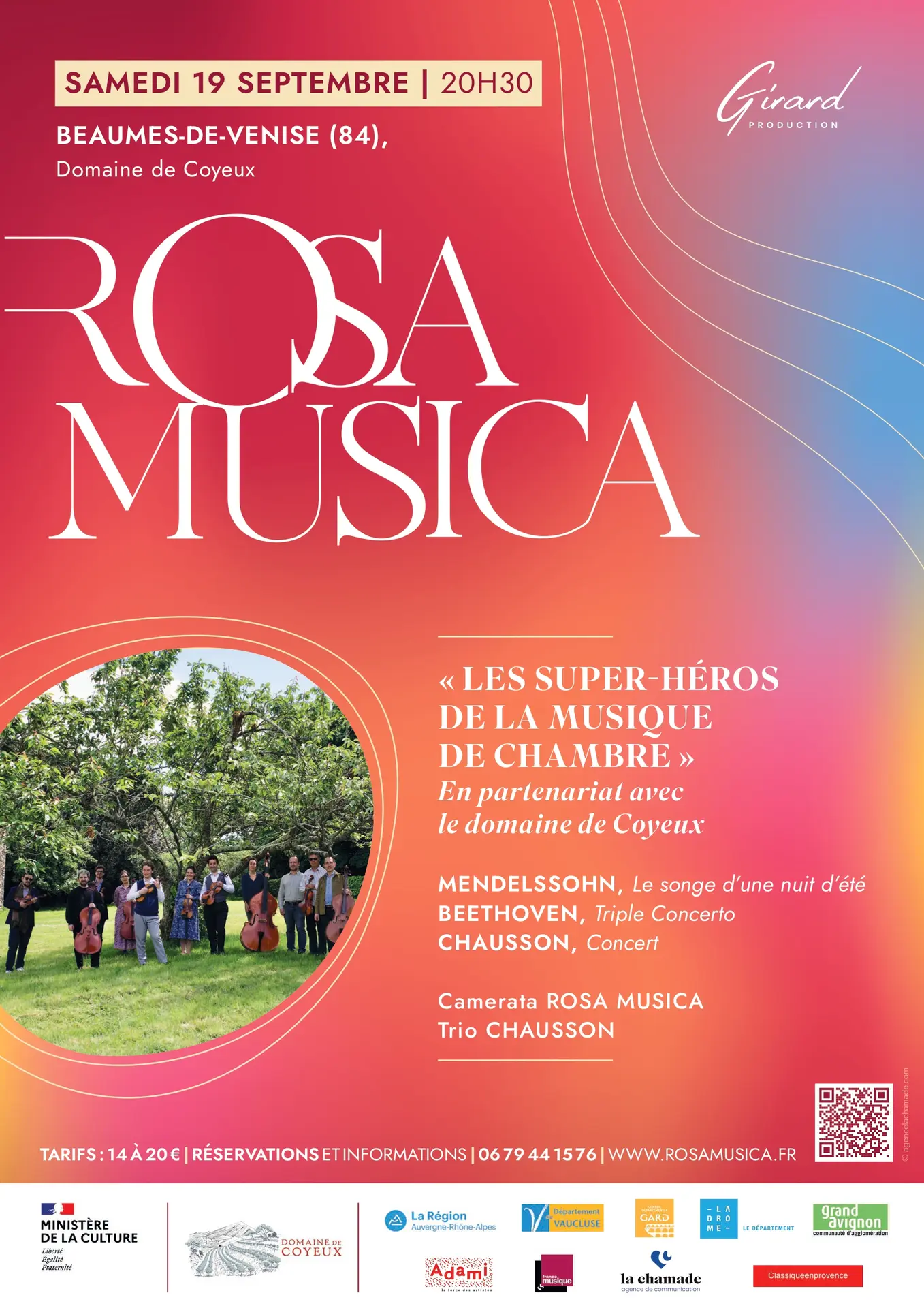 Rosa Musica : Triple Concerto, Les Super-Héros de la Musique de Chambre.