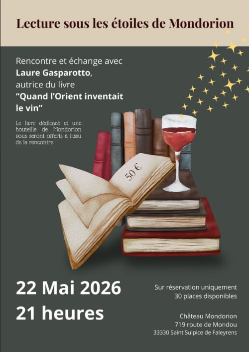 Château Mondorion : Lecture sous les étoiles