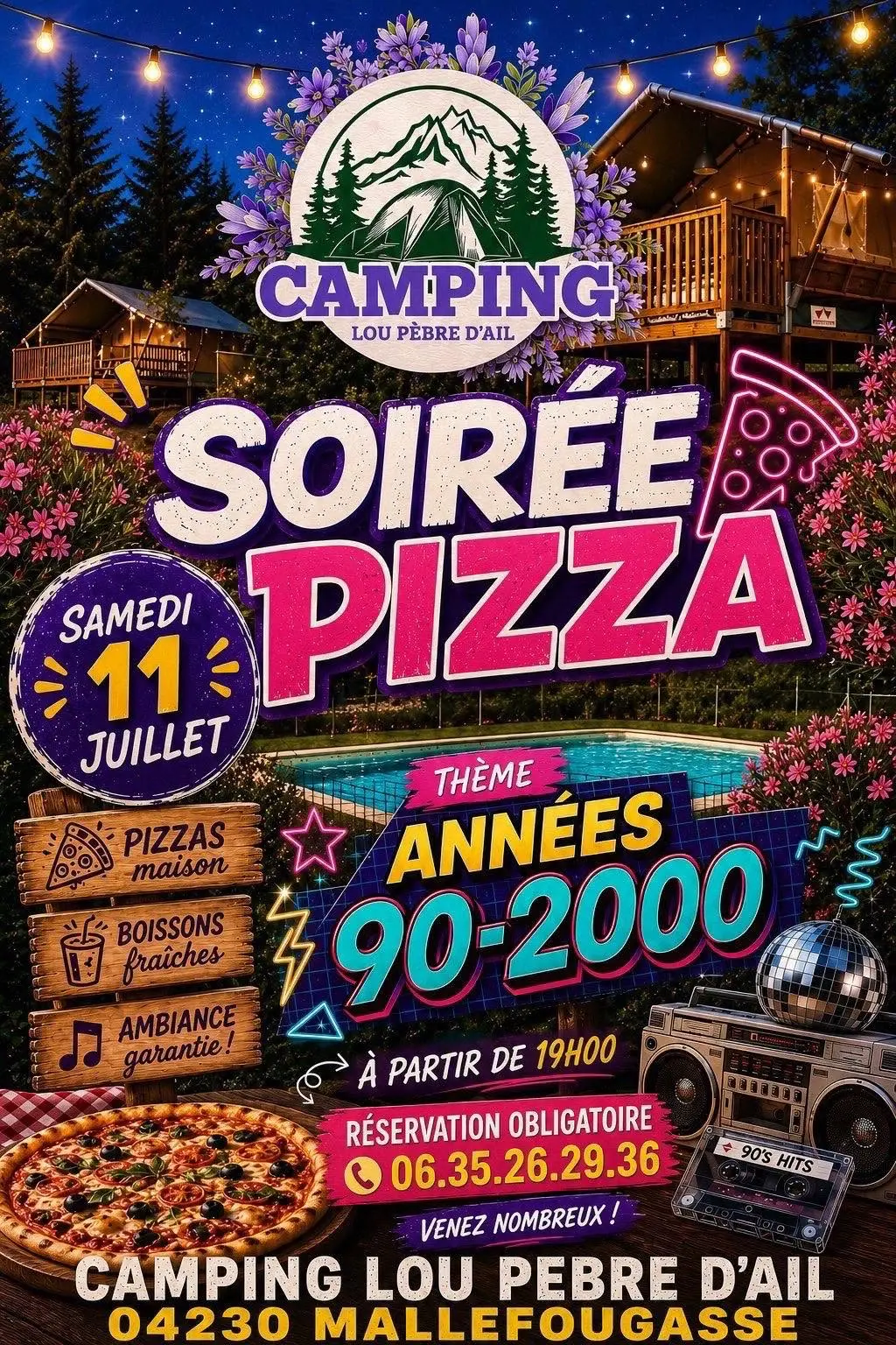 Soirée années 90 et 2000 à Mallefougasse-Augès