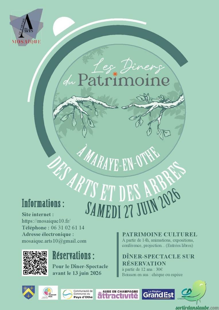 Les Dîners du Patrimoine : Des Arts et des Arbres à Maraye-en-Othe
