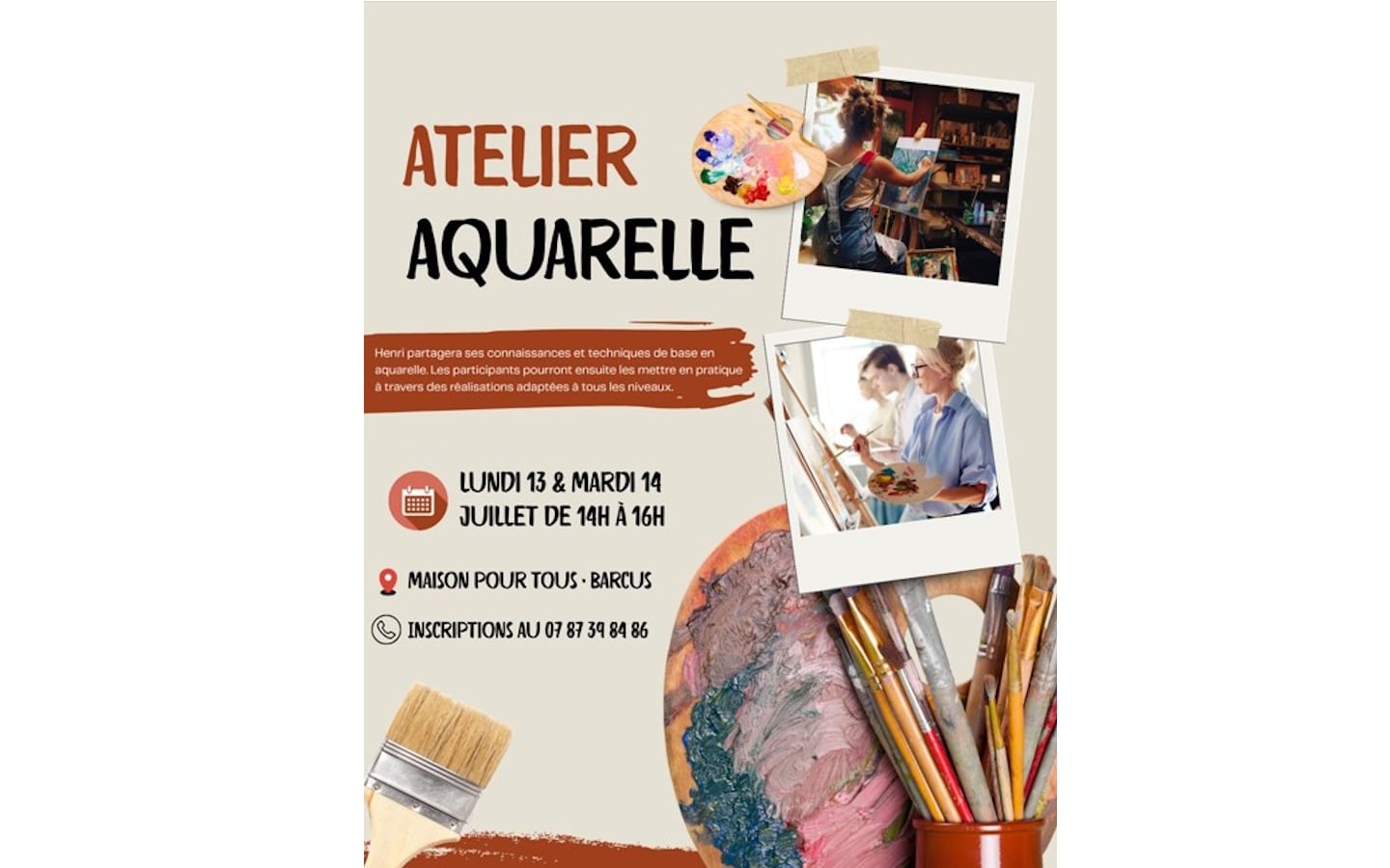 Atelier aquarelle