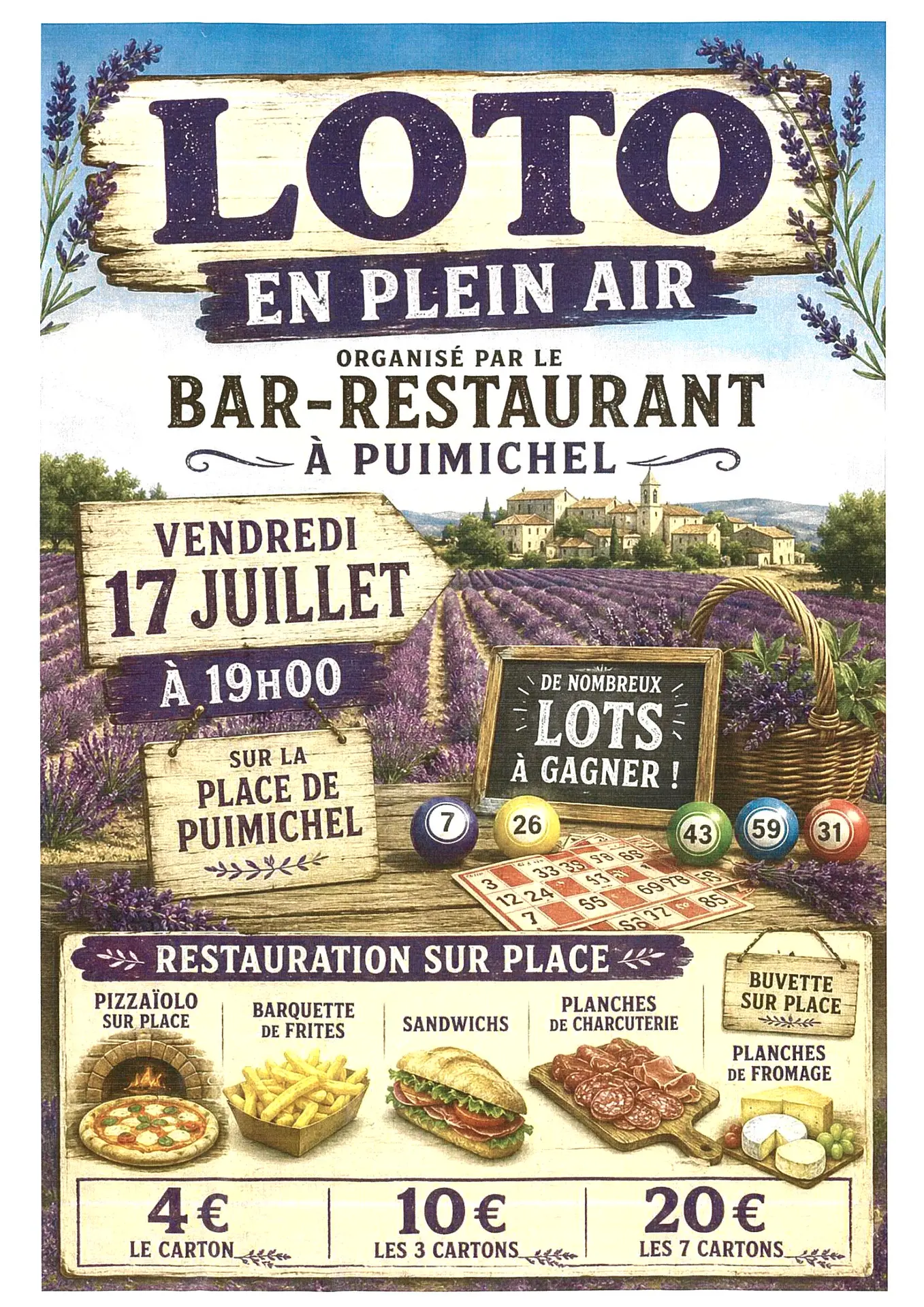 Loto en plein air