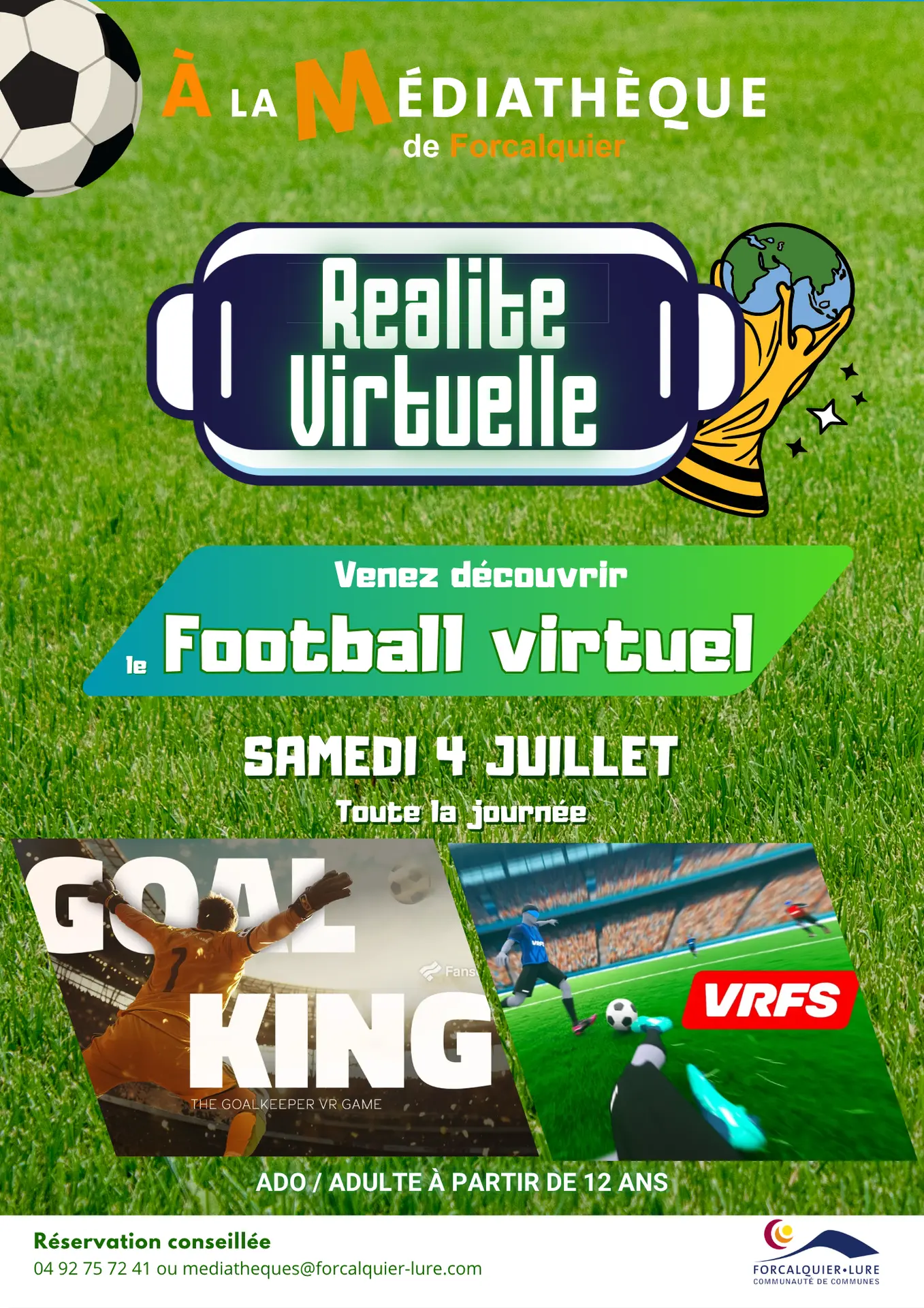Réalité Virtuelle : venez découvrir le football virtuel