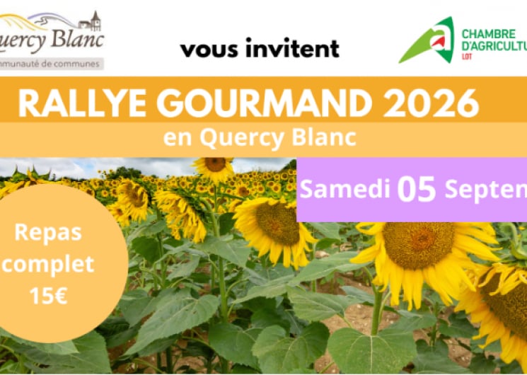 Rallye gourmand en Quercy blanc 2026