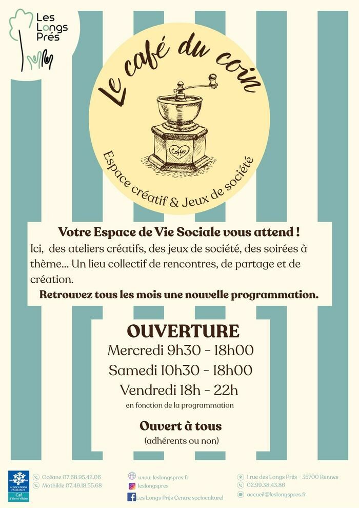 Ouverture du "Café du coin" aux Longs Prés