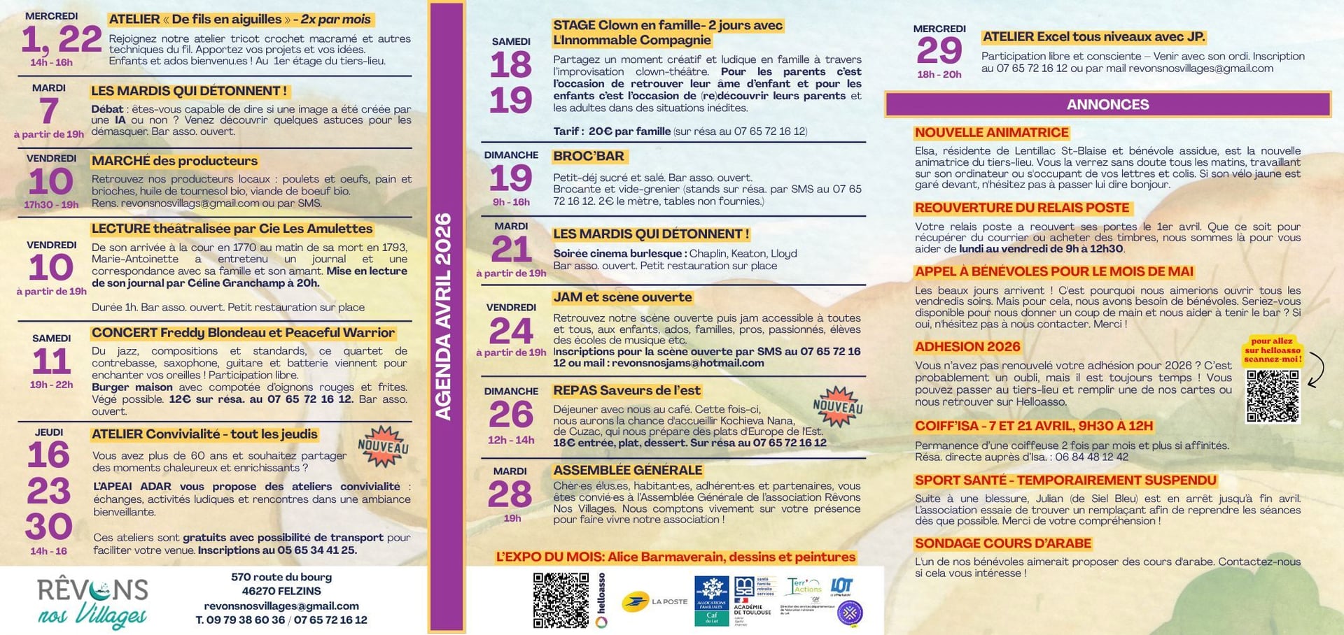 Stage de clown en famille à Felzins