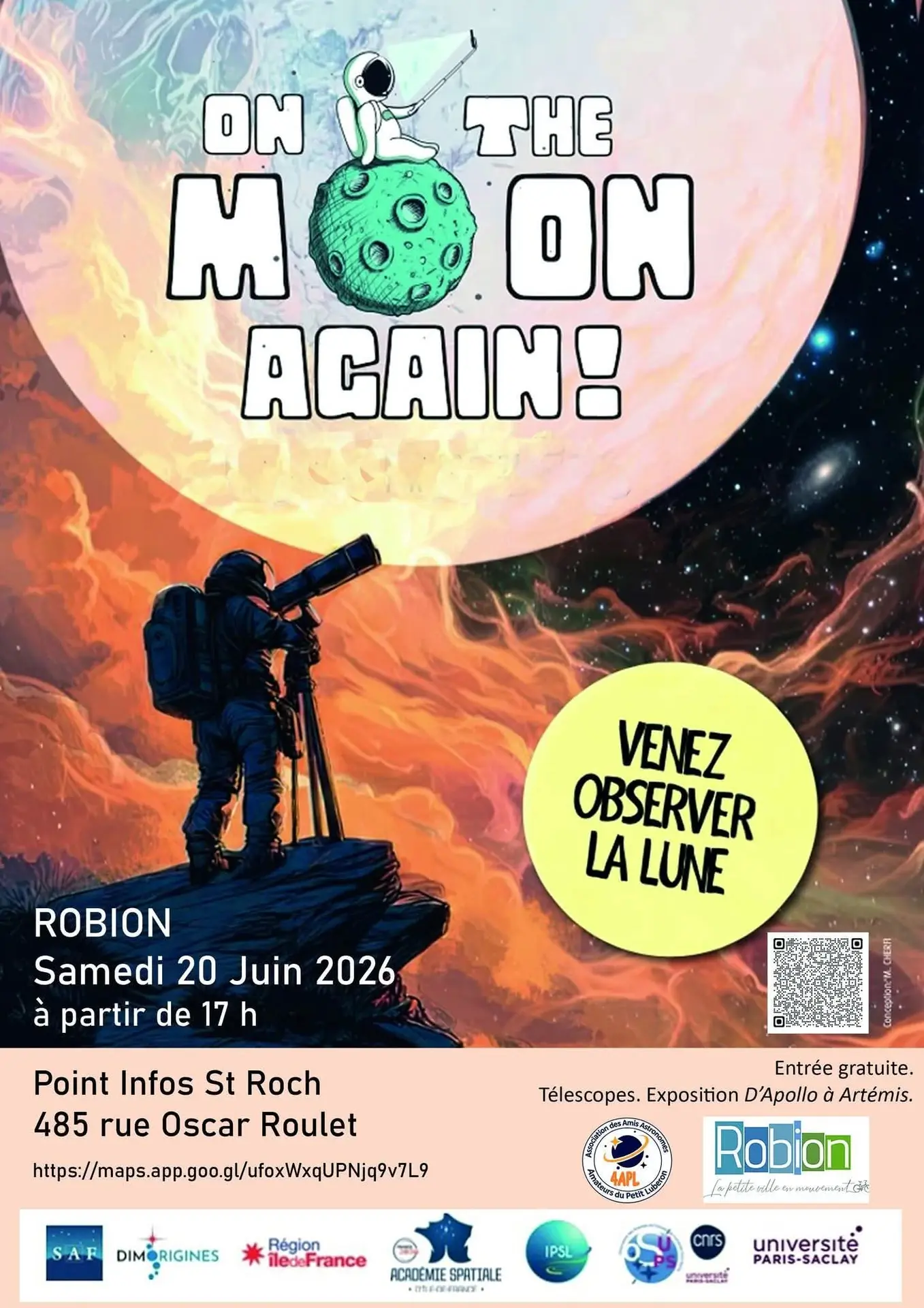 On the moon again ! - Observation & expo