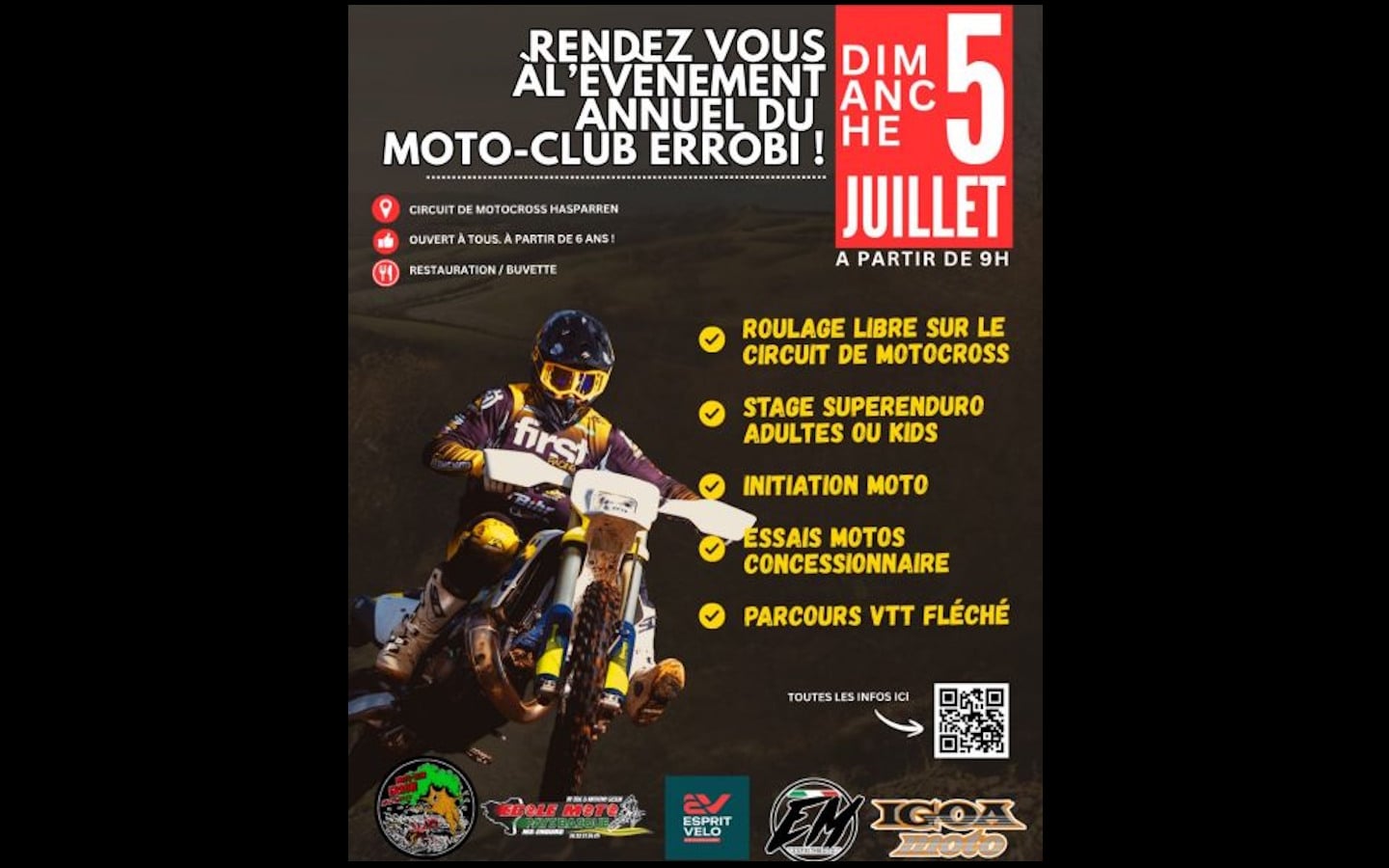 Journée découverte du moto-club Errobi