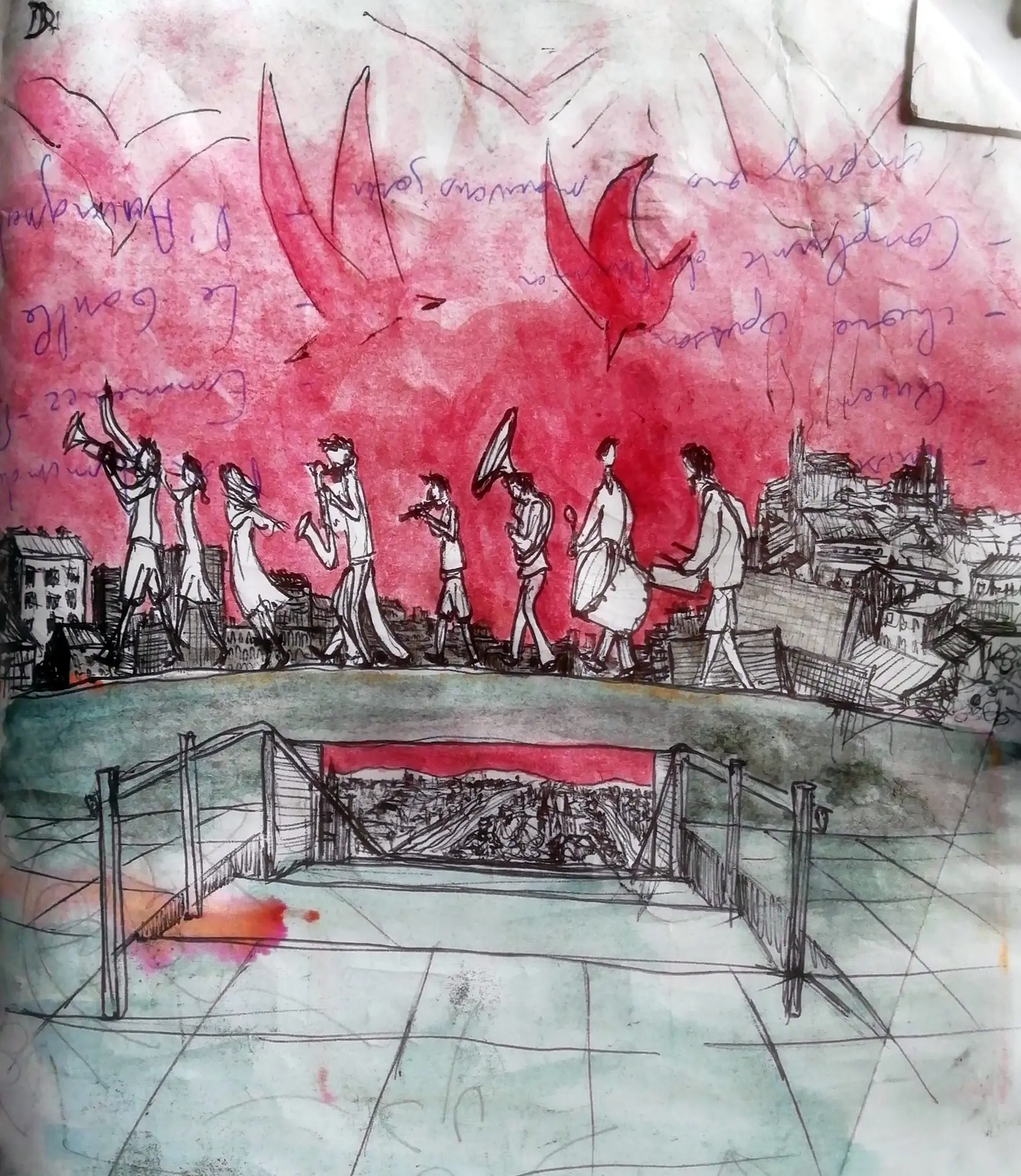 Concert de la fanfare "Les oiseaux de trottoir"