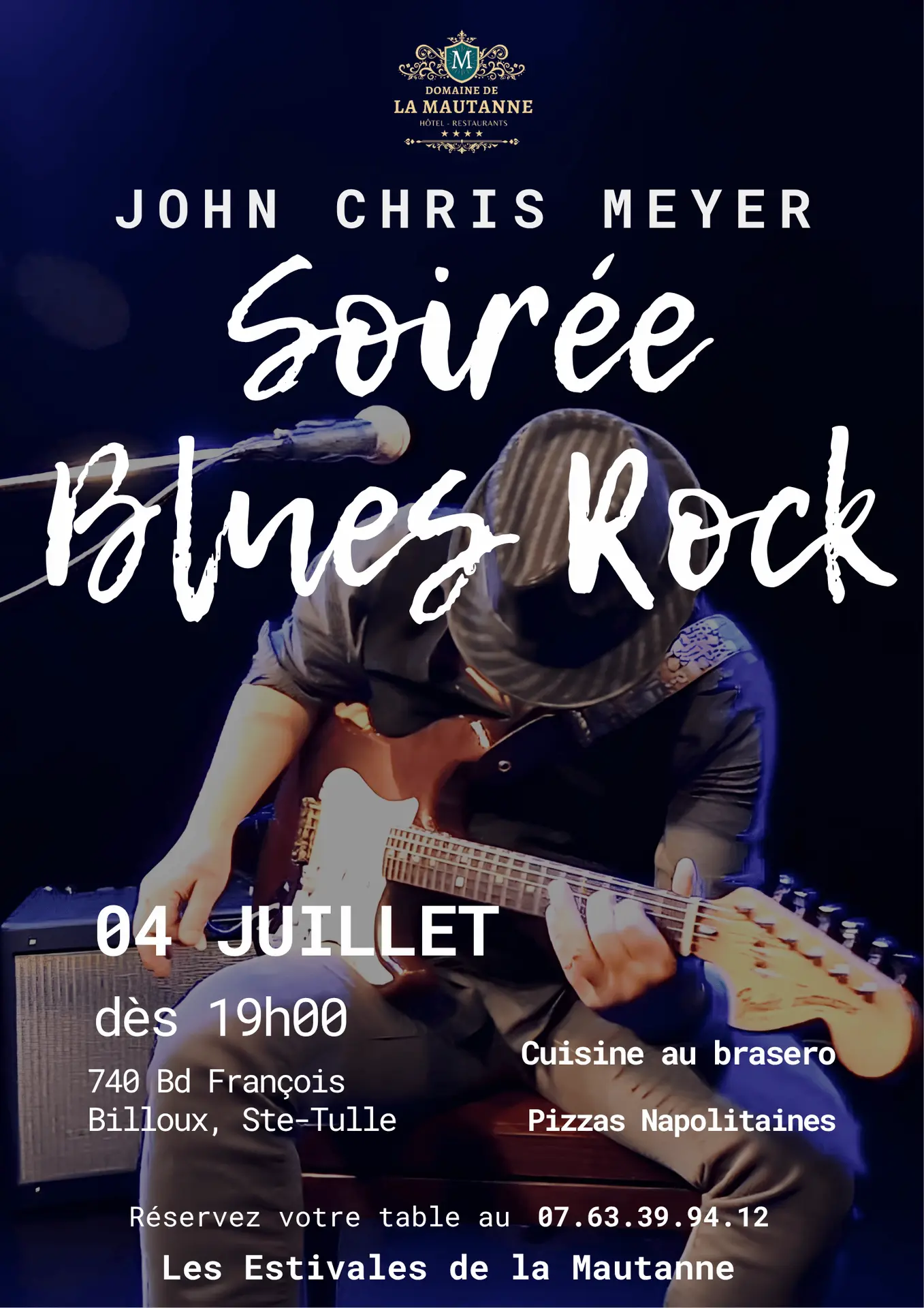 Soirée musicale blues rock - John Chris Meyer