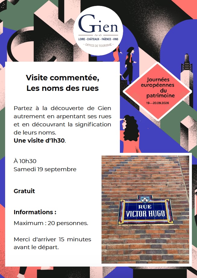 Visite commentée, Les noms des rues