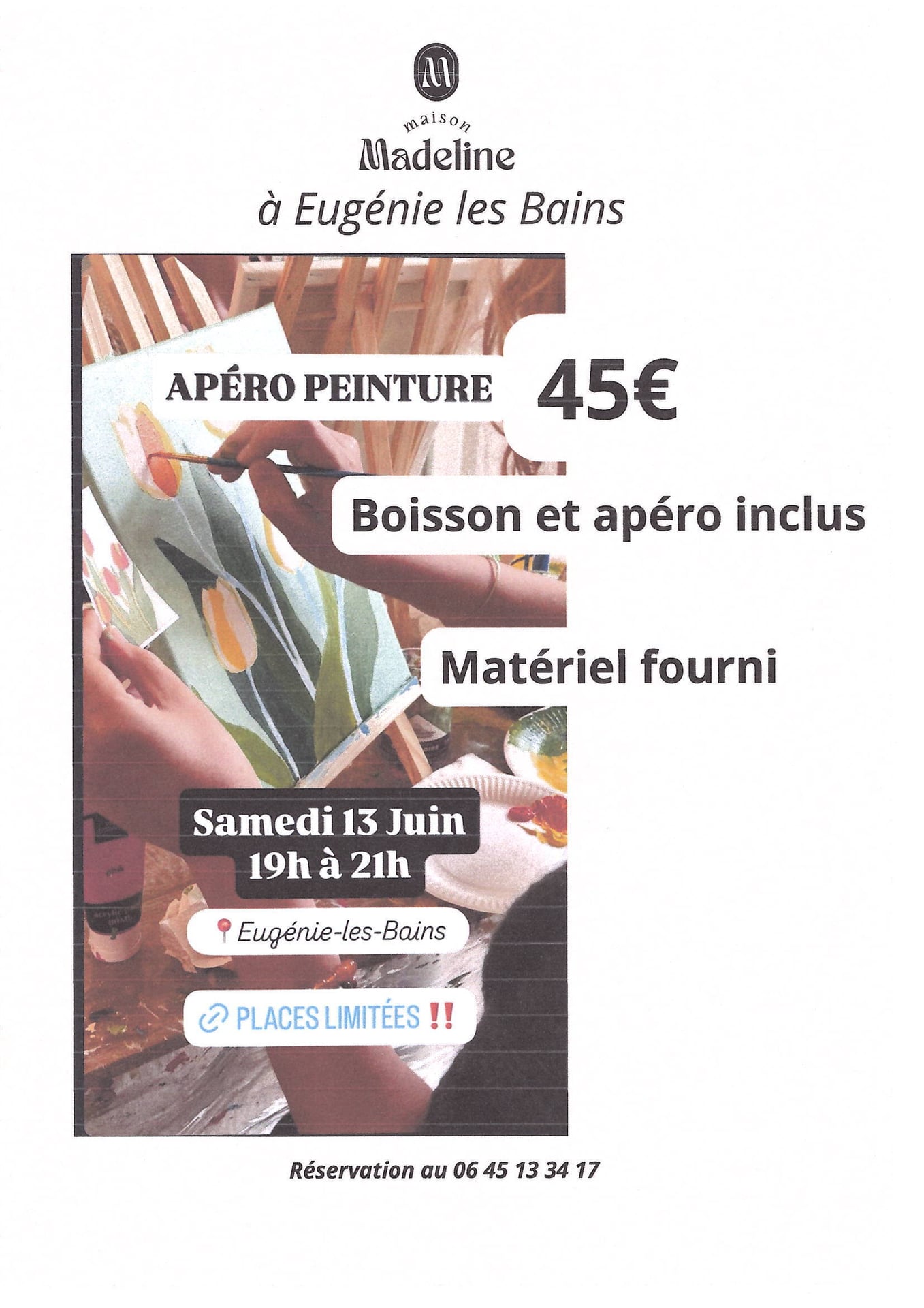 Apéro peinture à la Maison Madeline