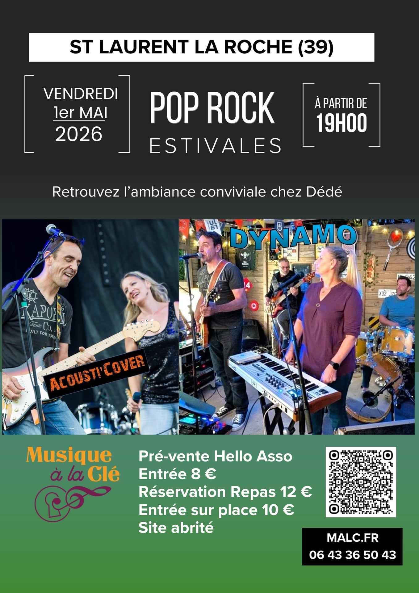 Concerts : les estivales St Laurent la Roche