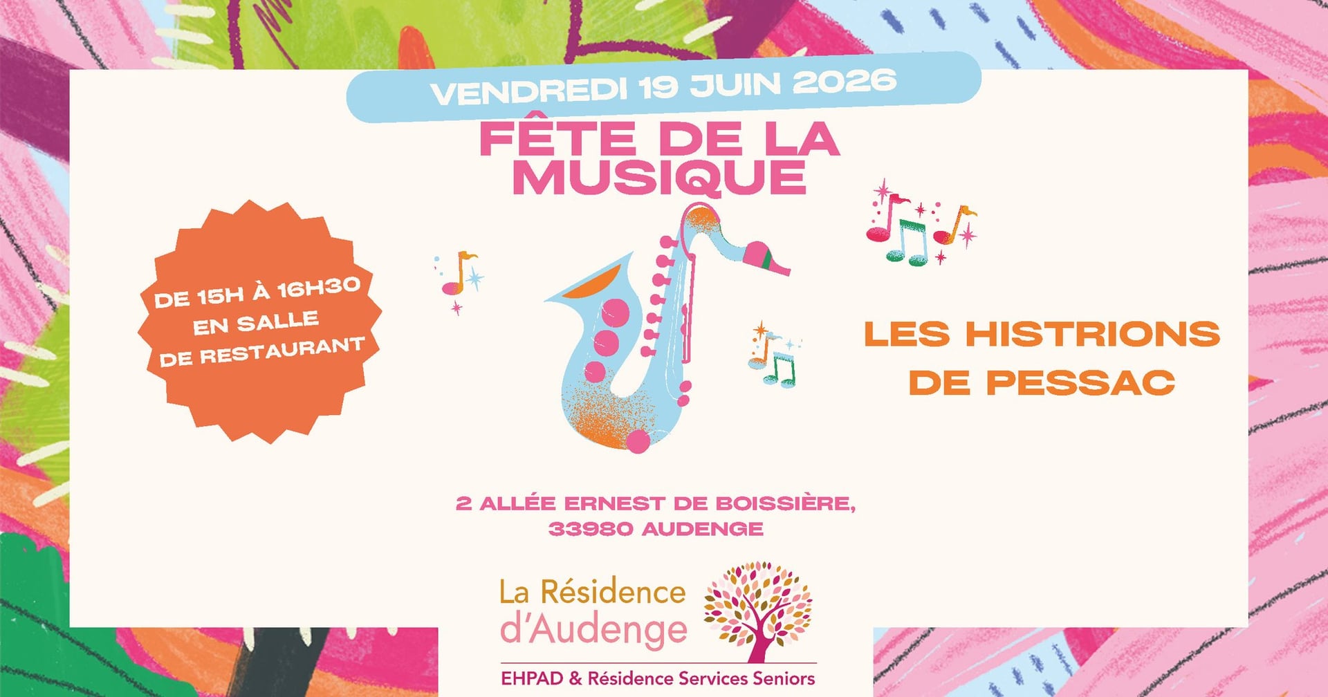 La fête de la musique s'invite à la résidence d'audenge