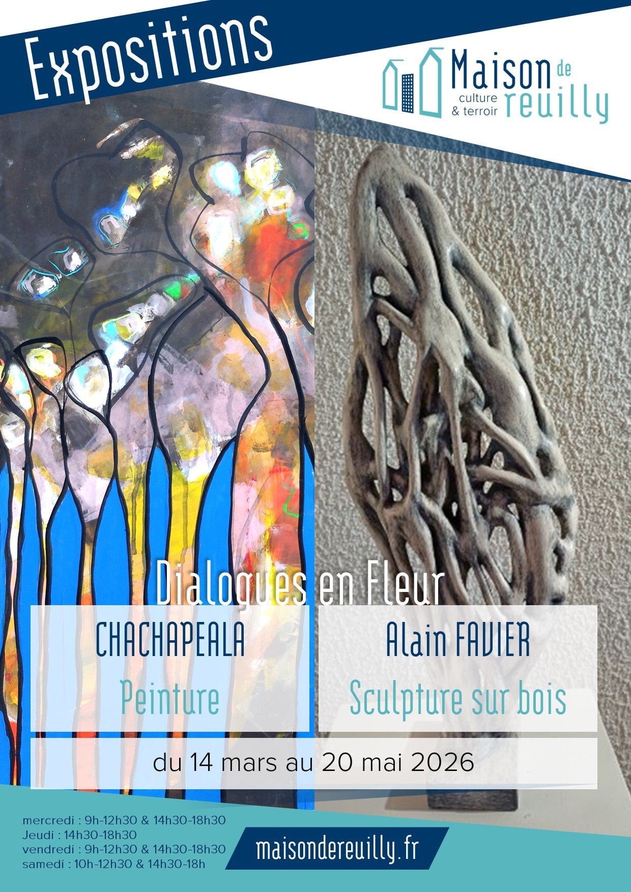 Exposition de Chachapeala et d'Alain Favier