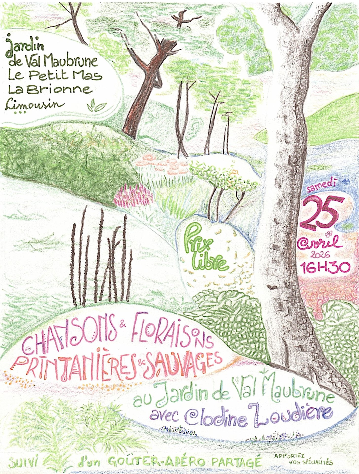 Chansons et Floraisons printanières et sauvages