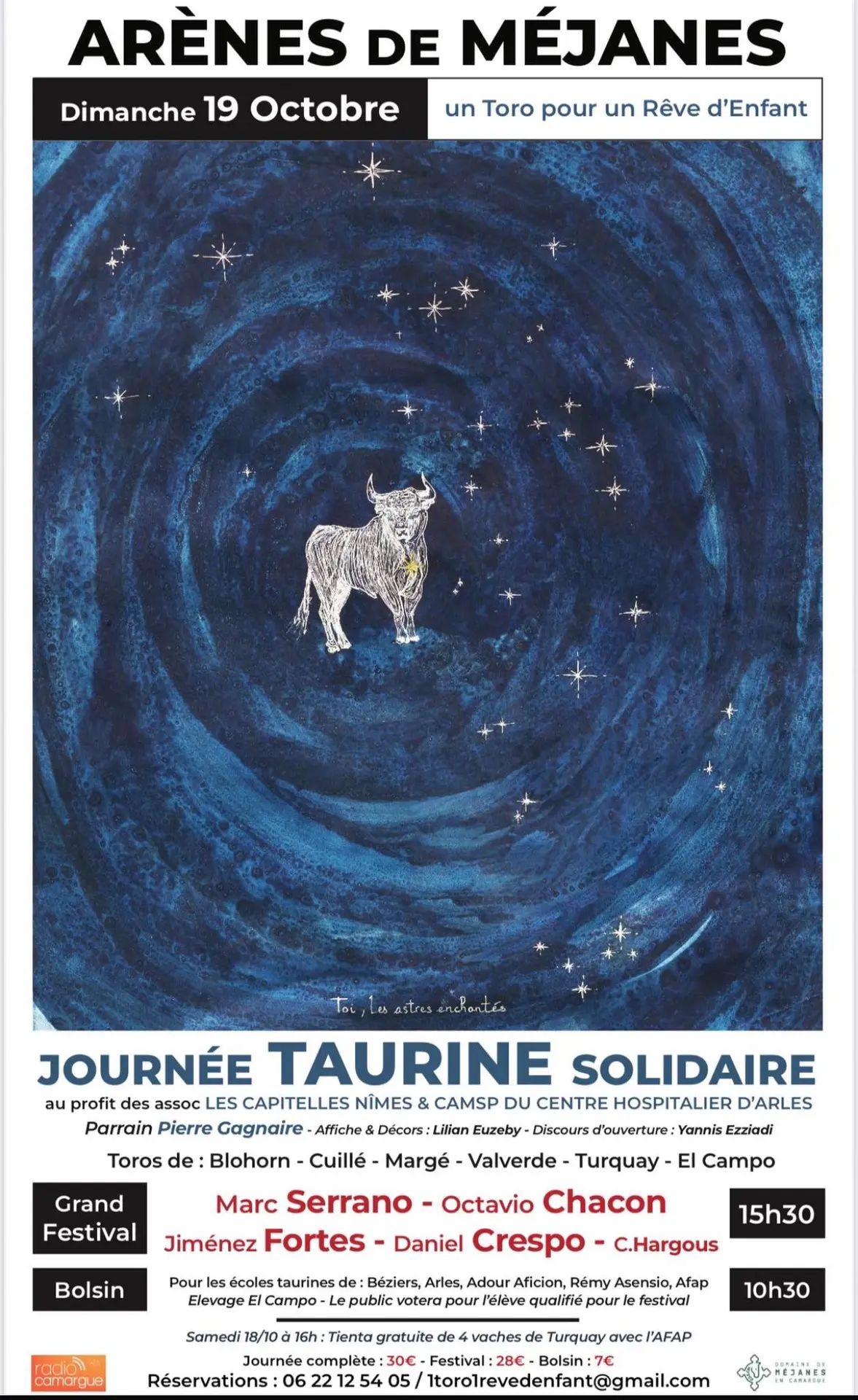 Journée taurine solidaire "Un toro pour un rêve d'enfant"