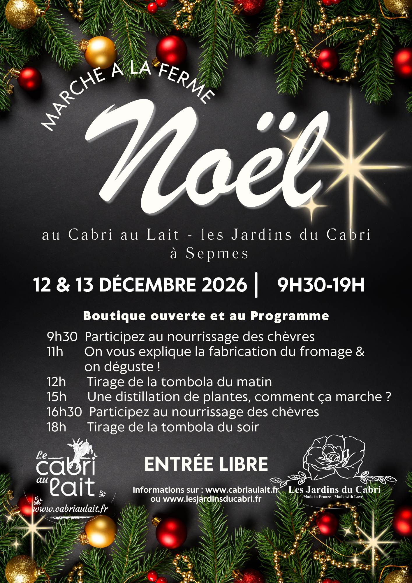 Marché de Noël à la ferme
