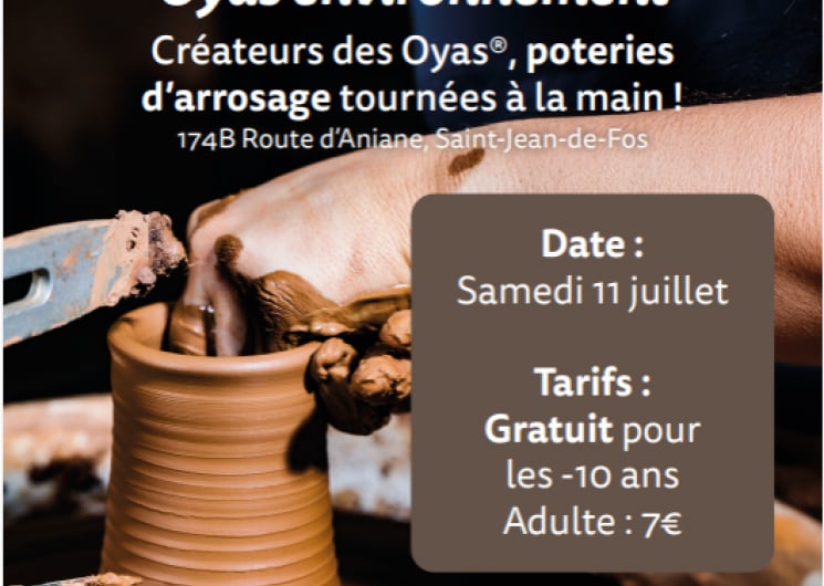 VISITES GUIDÉES AU SEIN DE LA MANUFACTURE DE POTERIES D’ARROSAGE OYAS ENVIRONNEMENT