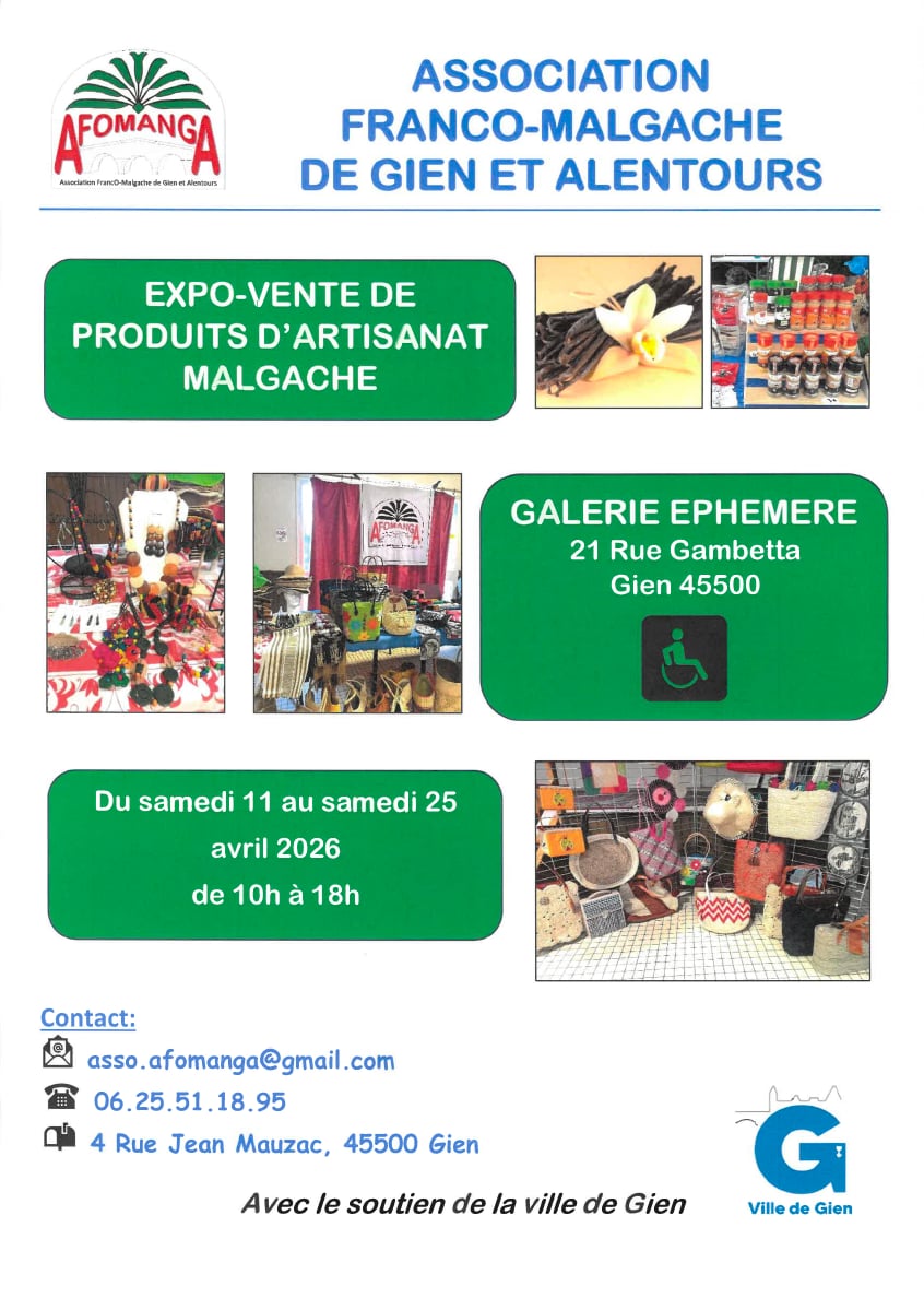 Expo-vente de produits d'artisanat malgache