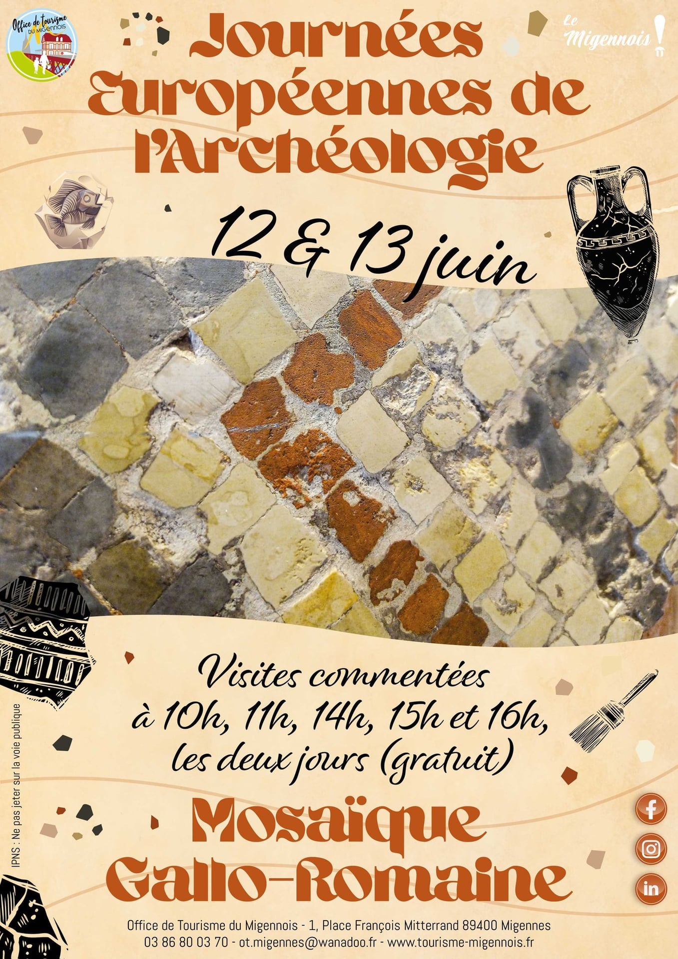 Journées Européennes de l'Archéologie - Mosaïque Gallo-Romaine