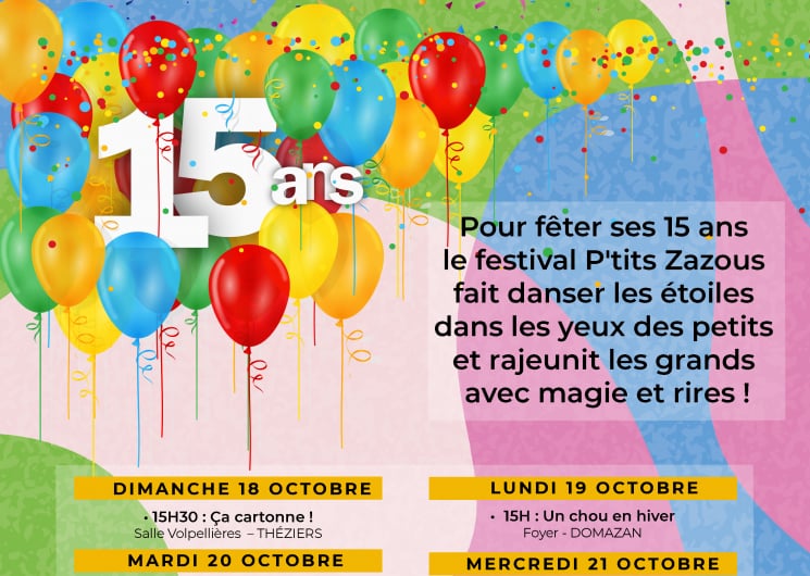 15 ème édition – Les P’tits Zazous – Festival Jeune Public