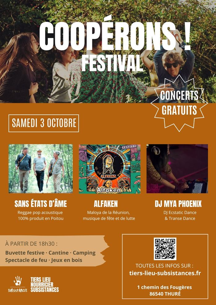 🎤🎧 SAMEDI 3 OCTOBRE : Grosse soirée CONCERTS GRATUITS au Tiers-lieu Nourricier Subsistances !