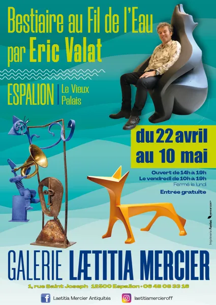 Exposition "Bestiaire au fil de l'Eau" par Eric Valat