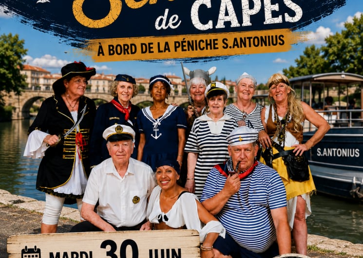 RENCONTRES GOURMANDES SUR LE CANAL DU MIDI – DÉFILÉ DES SÉNIORS DE CAPES